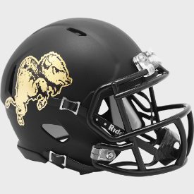 Colorado Buffaloes NCAA Mini Speed Football Helmet Chrome Buffalo- NCAA