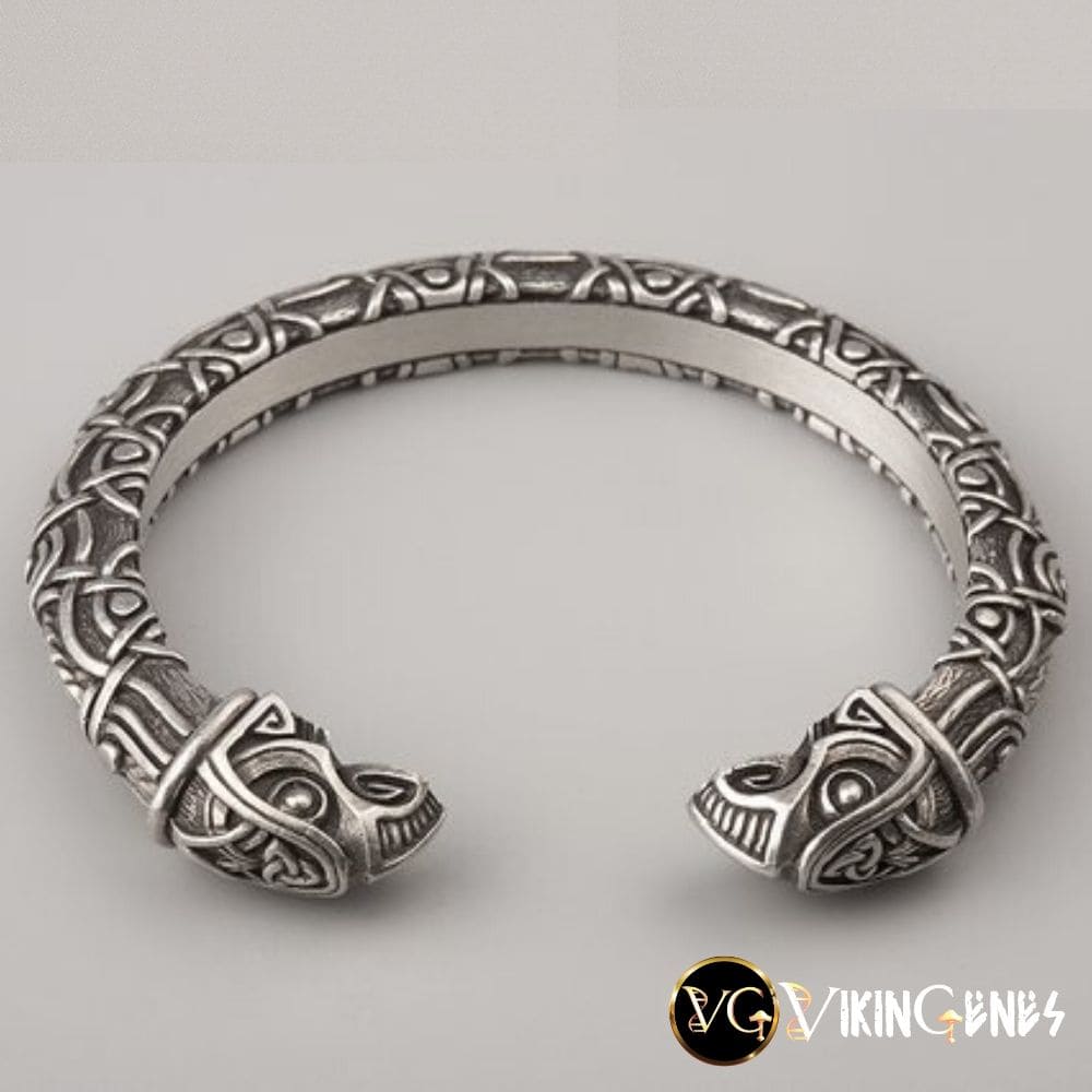 Viking Arm Ring With Odin's Ravens Hugin & Munin