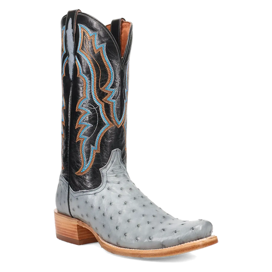 Dan Post Brady - Men's Full Quill Ostrich Leather Cowboy Boots