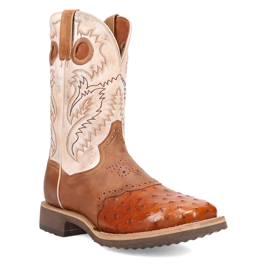 Dan Post Martel - Men's Ostrich Skin Leather Cowboy Boots