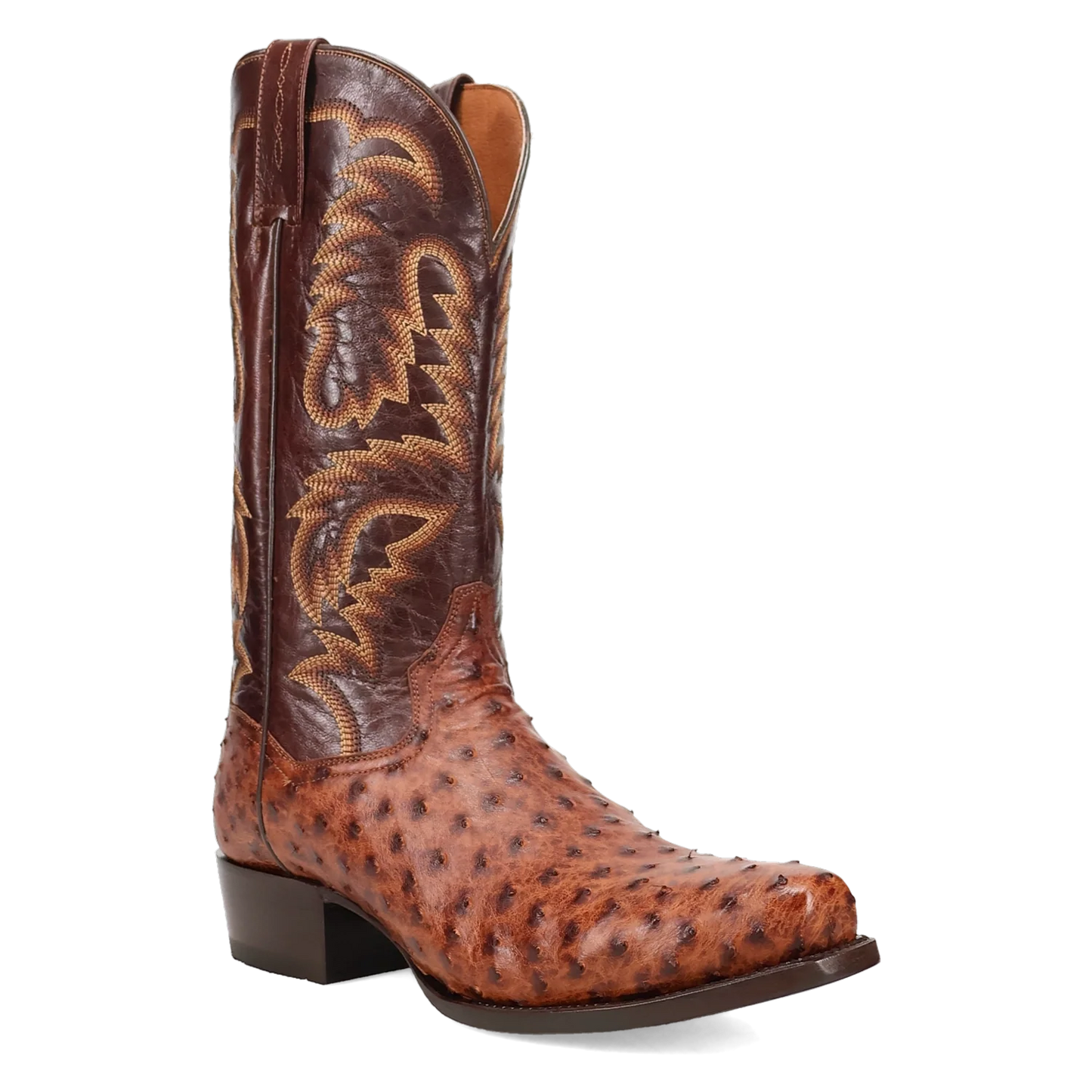 Dan Post Marco - Men's Ostrich Skin Leather Cowboy Boots