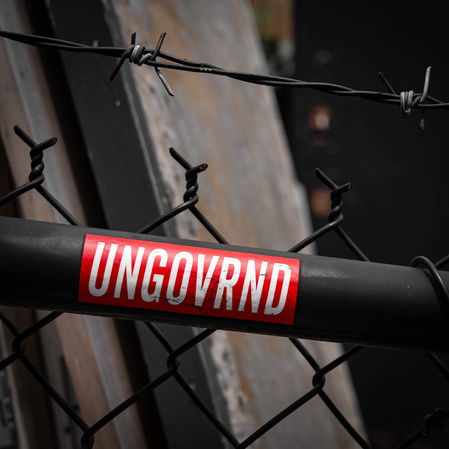 Ungovrnd Distressed Red Decal