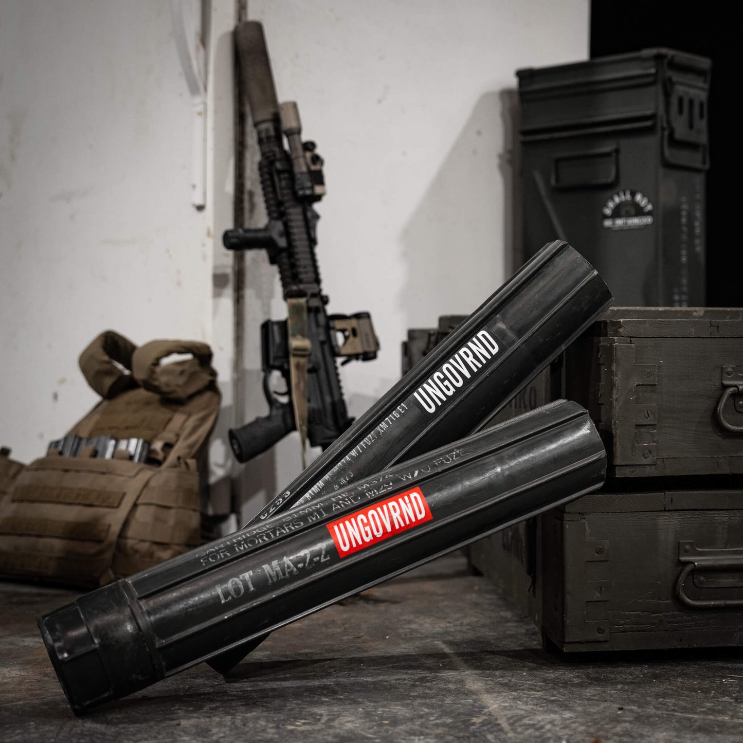 Ungovrnd Distressed Red Decal