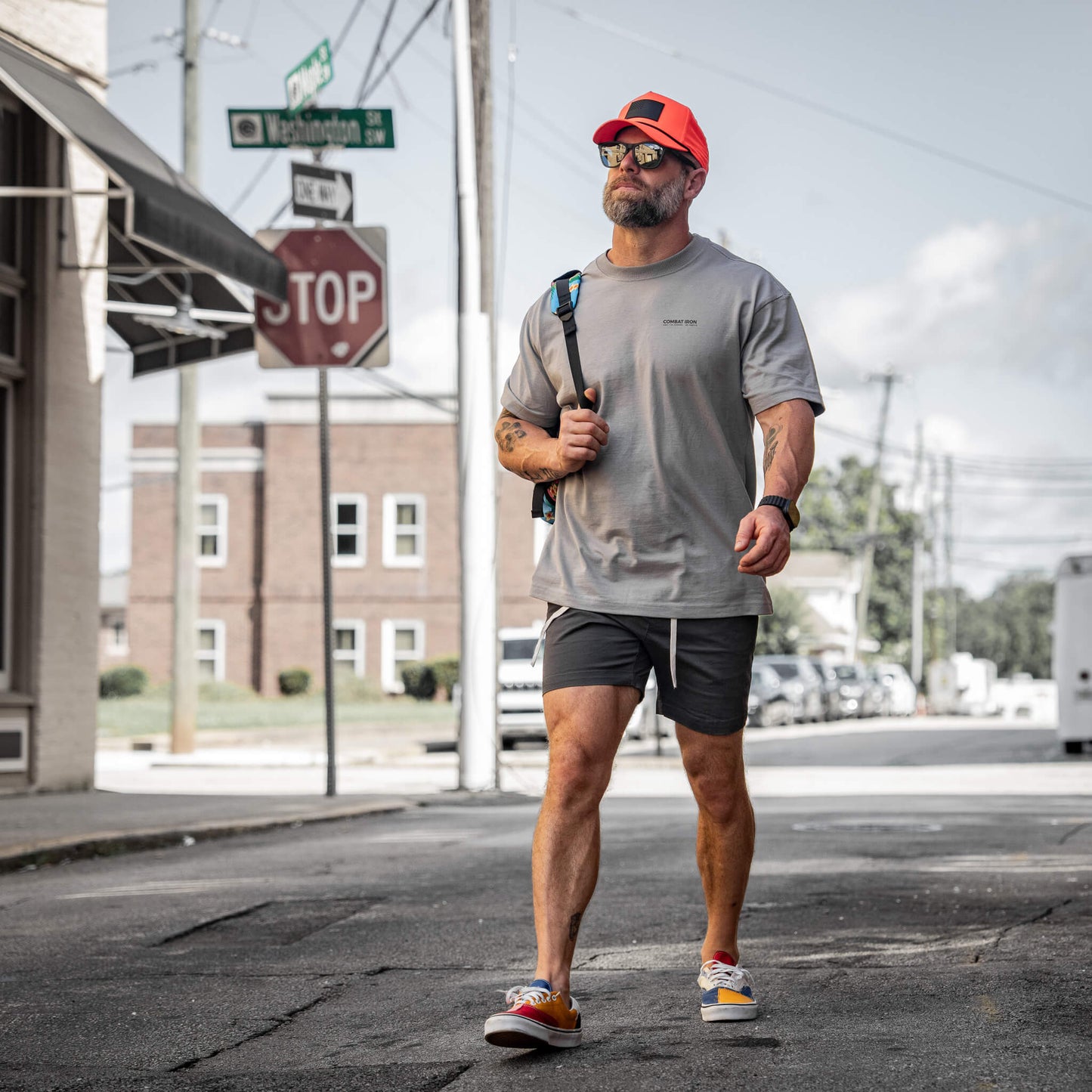 American Flag Patch Weekender Performance Snapback Hat