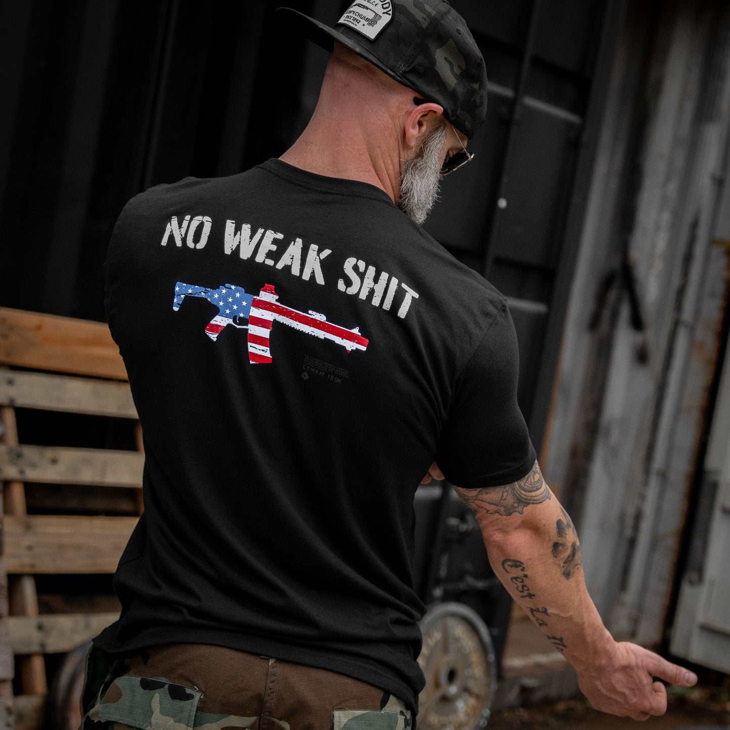 No Weak Shit Rifle Men's T-Shirt