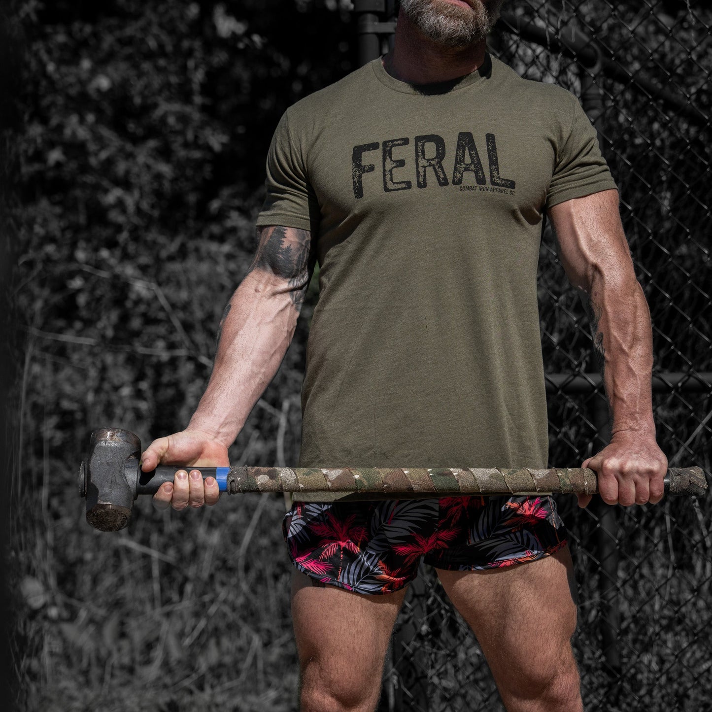 Feral Distressed Men's T-Shirt