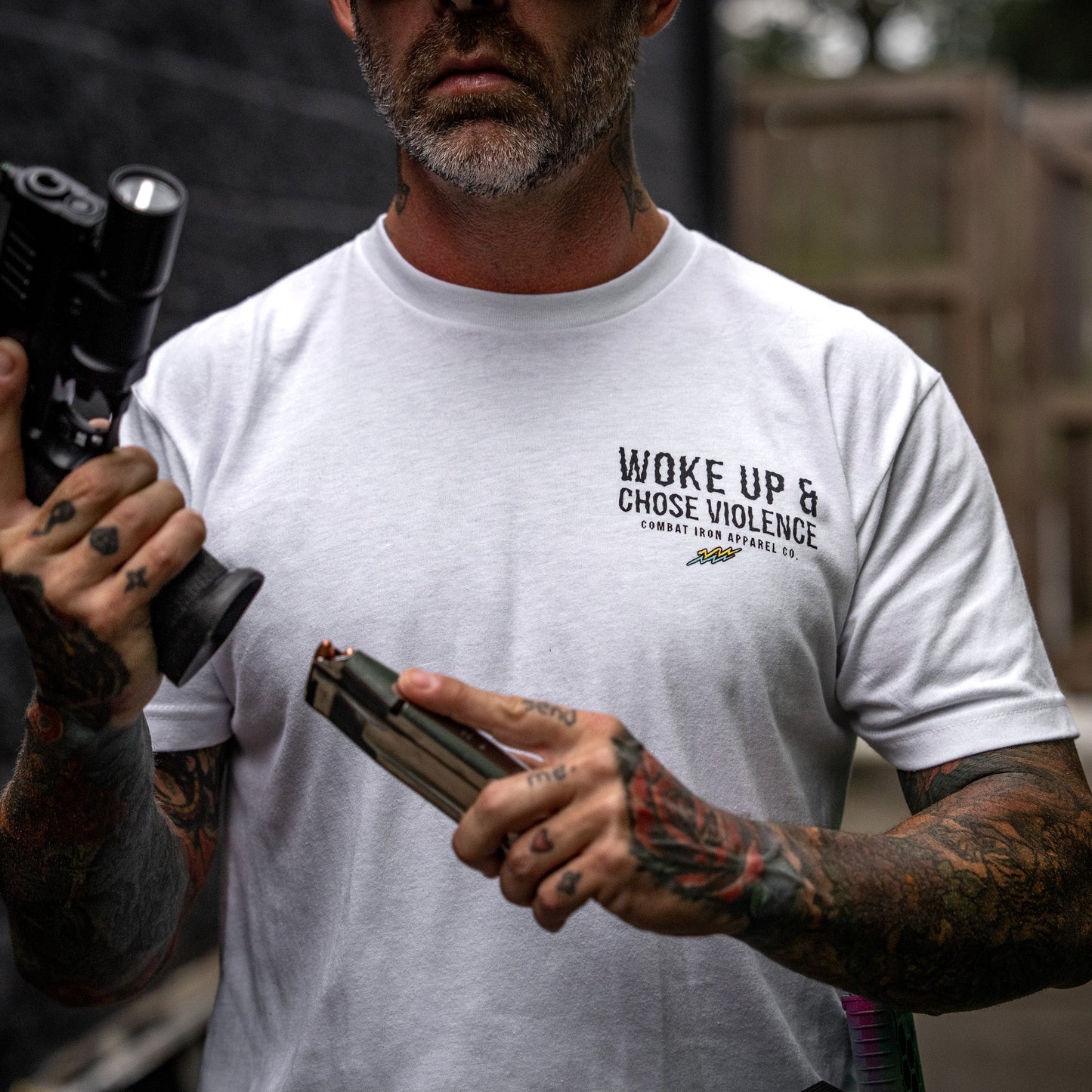 Woke Up & Chose Violence Men's T-Shirt