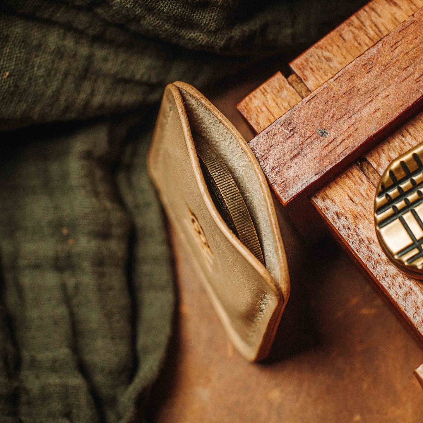Challenge Coin Holder - Peso Pocket v3 | Leather Coin Case | Handcrafted EDC