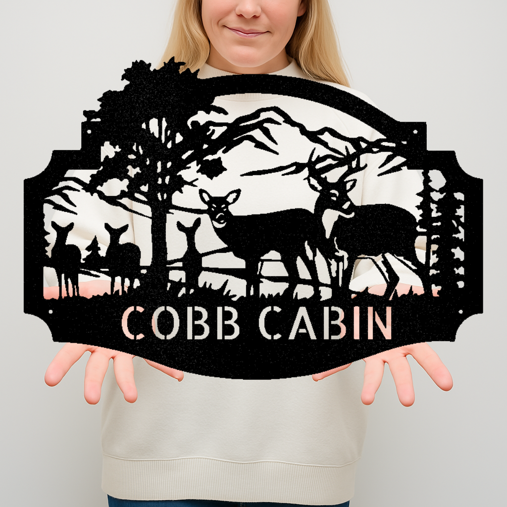 Name Metal Sign - Custom Metal Sign, Anniversary/Wedding/Housewarming/Christmas Gift