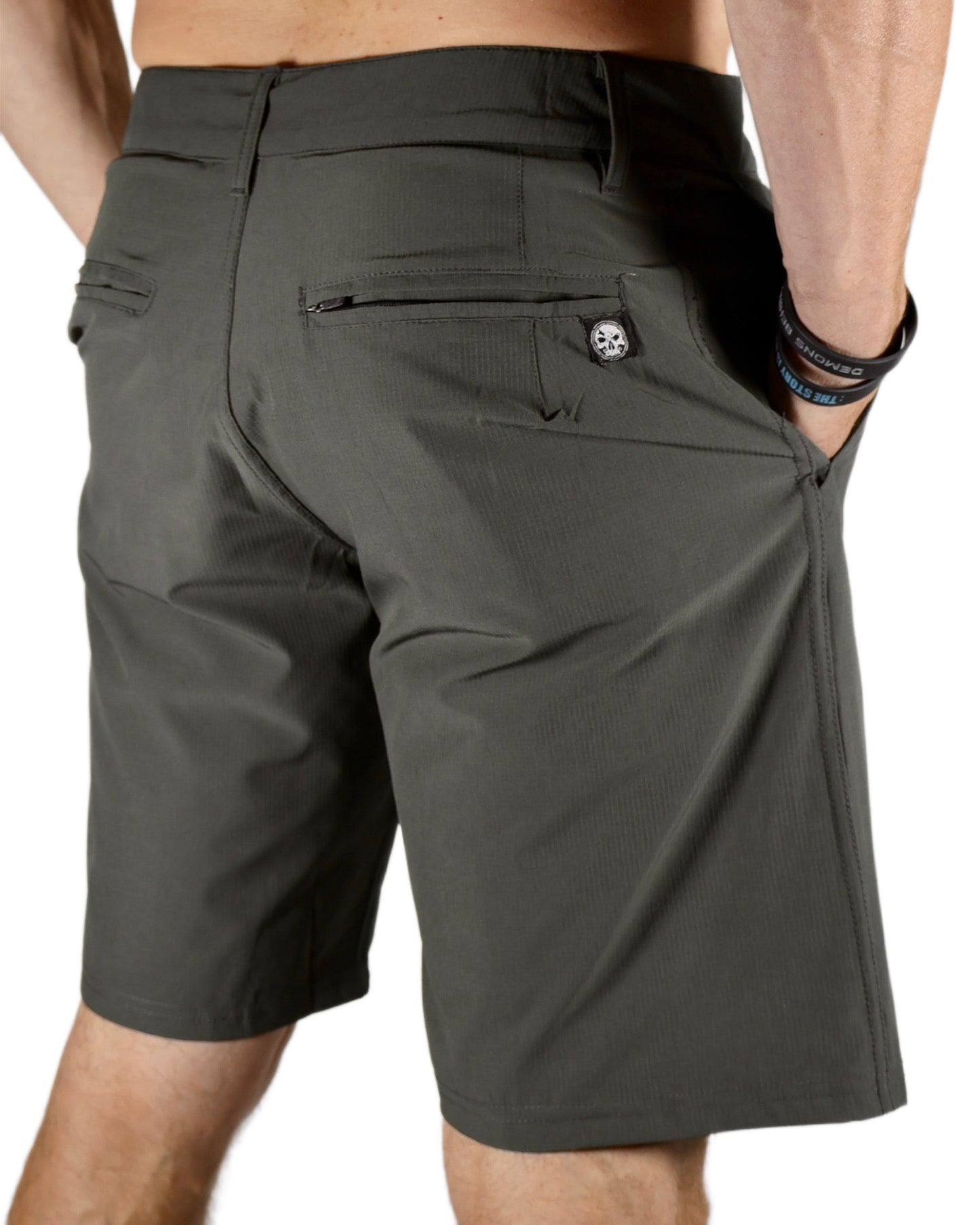 Gunmetal Stretch Hybrid Shorts