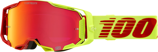 100% Armega Goggles - Solaris - HiPER Red Mirror 50003-00003