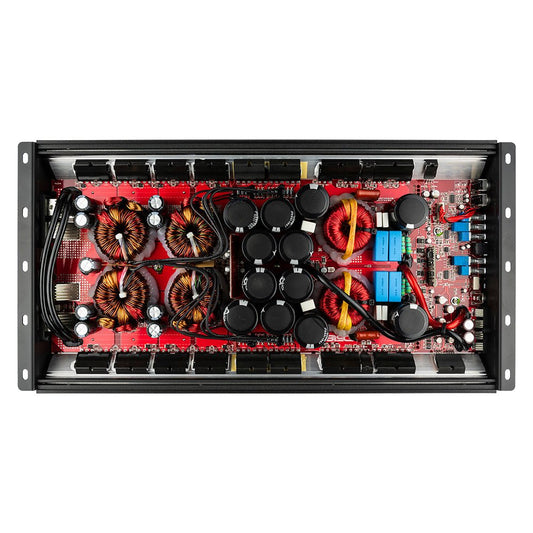 HOOLIGAN KO 1-Channel Amplifier with Voltmeter 8000 Watts Rms @ 1-Ohm Made In Korea Black