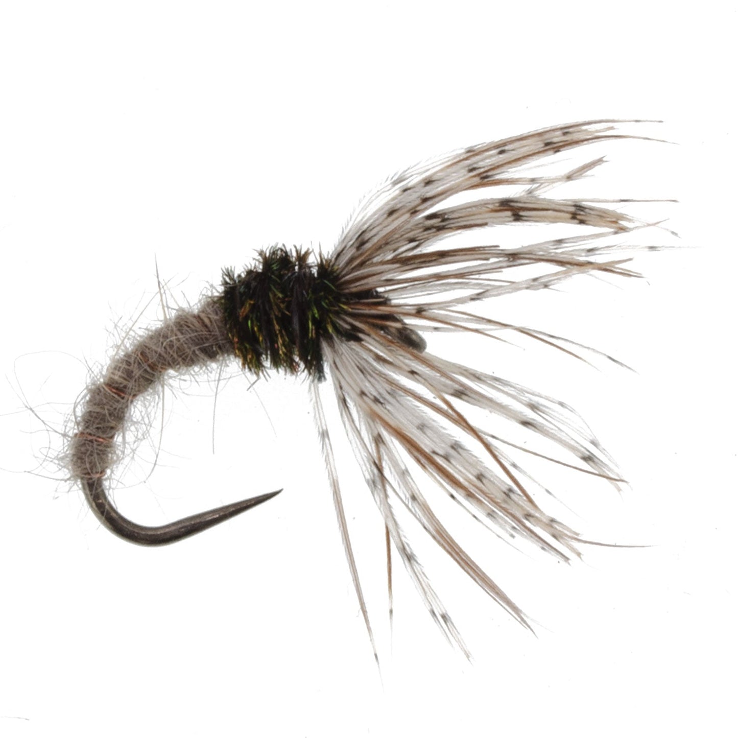 Hares Ear Sakasa Kebari - 12 Tenkara Flies - Size 14
