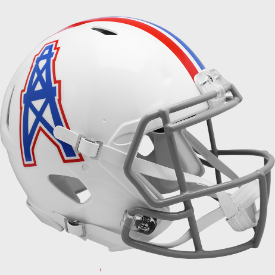 Houston Oilers Full Size Authentic 1975 to 1980 Speed Throwback Football Helmet - NFL