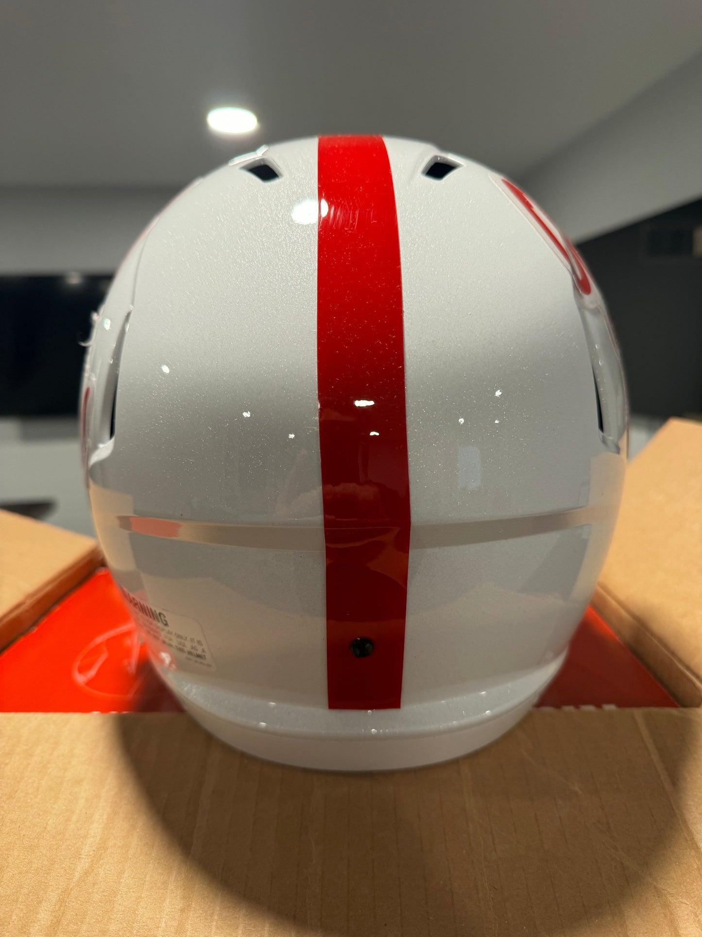 Mississippi (Ole Miss) Rebels Full Size Speed Replica Football Helmet Gloss White - NCAA