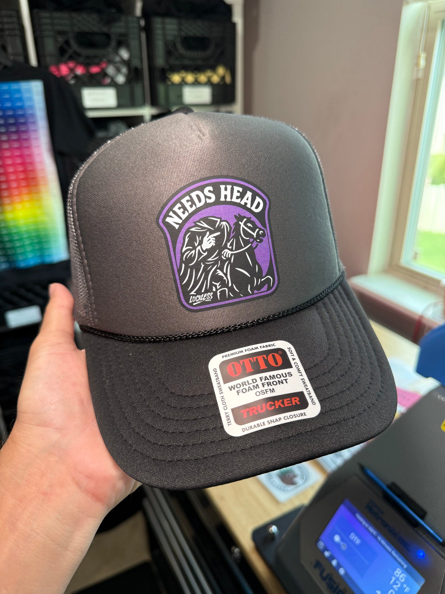 Needs Head Trucker Hat