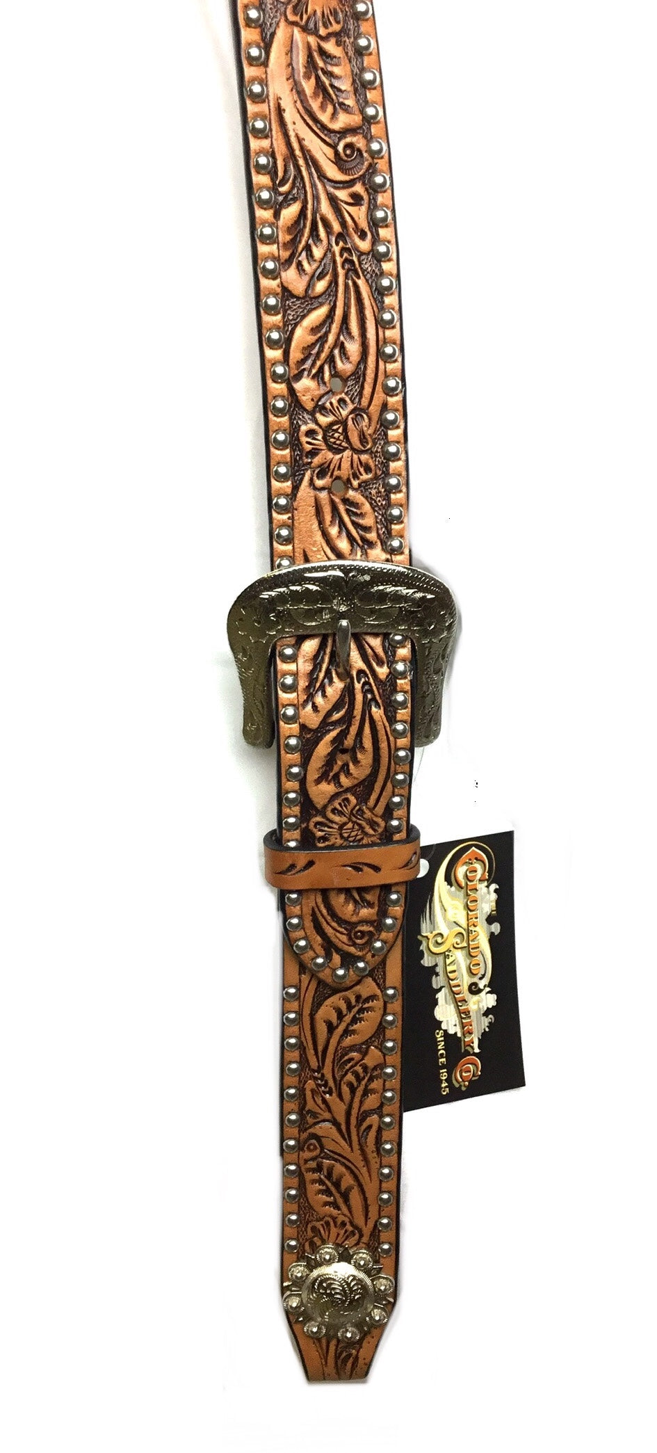 Floral Adjustable Belt Headstall