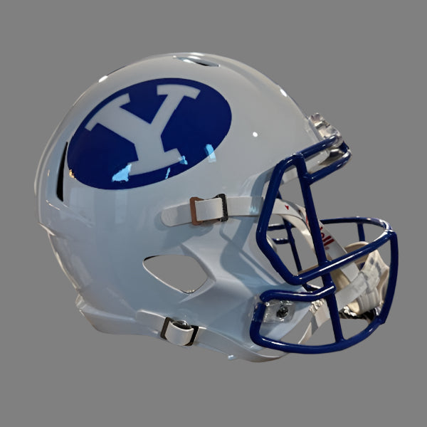 Brigham Young Cougars (BYU) Full Size Speed Replica Football Helmet White - NCAA
