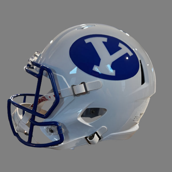Brigham Young Cougars (BYU) Full Size Speed Replica Football Helmet White - NCAA