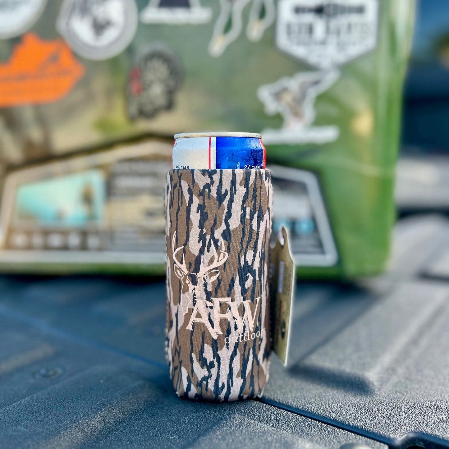 Buck Logo Drink Koozies - Skinny Can
