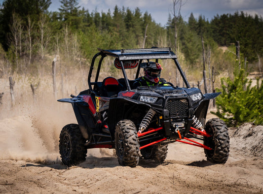 Dual 6.5" Marine and Powersports PRO Roll Cage Sound Bar System with Built in LED RGB Lights450 Watts Rms ( 2 x PRO-HY6.4B Included)