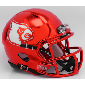 Louisville Cardinals NCAA Mini Chrome Speed Football Helmet Chrome - NCAA
