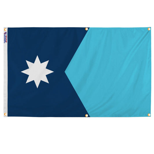 Minnesota (2024) Flag with Grommets Along the Edges for Wall Hanging