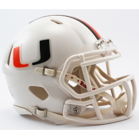 Miami Hurricanes NCAA Mini Speed Football Helmet- NCAA