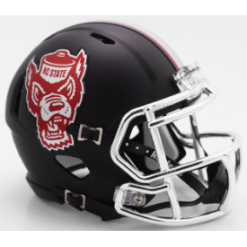 North Carolina State Wolfpack NCAA Mini Speed Football Helmet Black Howl - NCAA