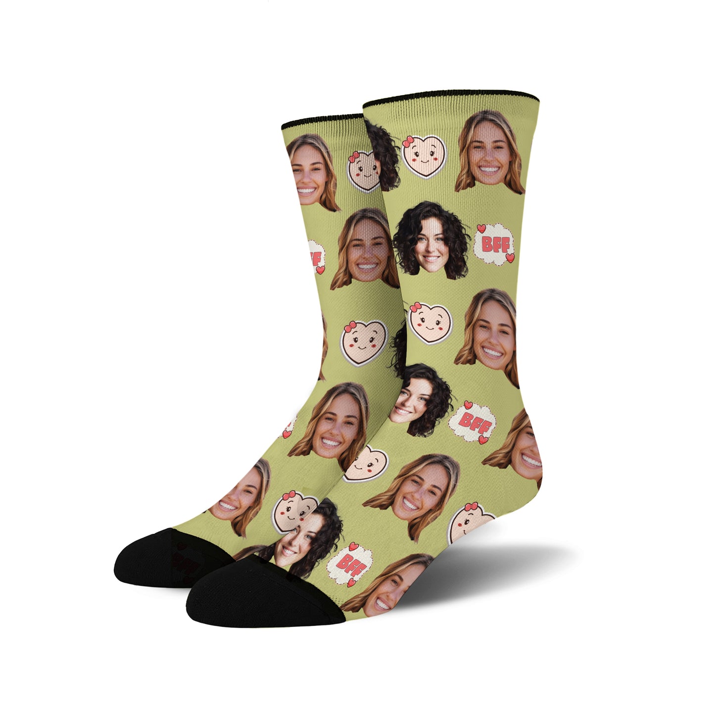 Custom Face Socks - BFF 1