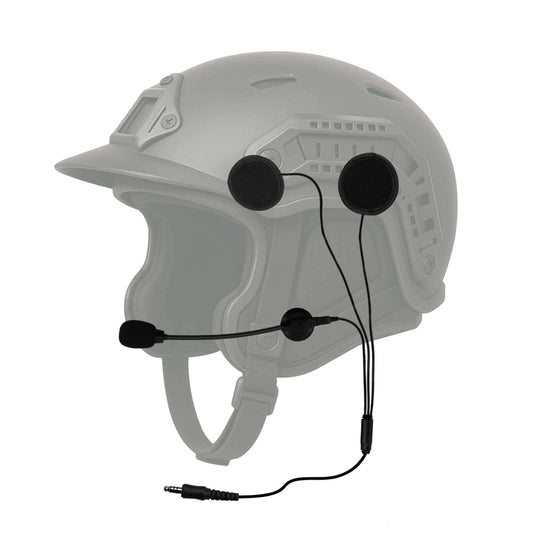 Tactical In Helmet & Push To Talk Kit - Quick Disconnect (Hirose): Motorola/Retevis/Ailunce: EX500/560/XLS, EX600/600/XLS, GL2000, GP328/338/PLUS, RT Series, HD1, HD2, Siyata, Simoco & More