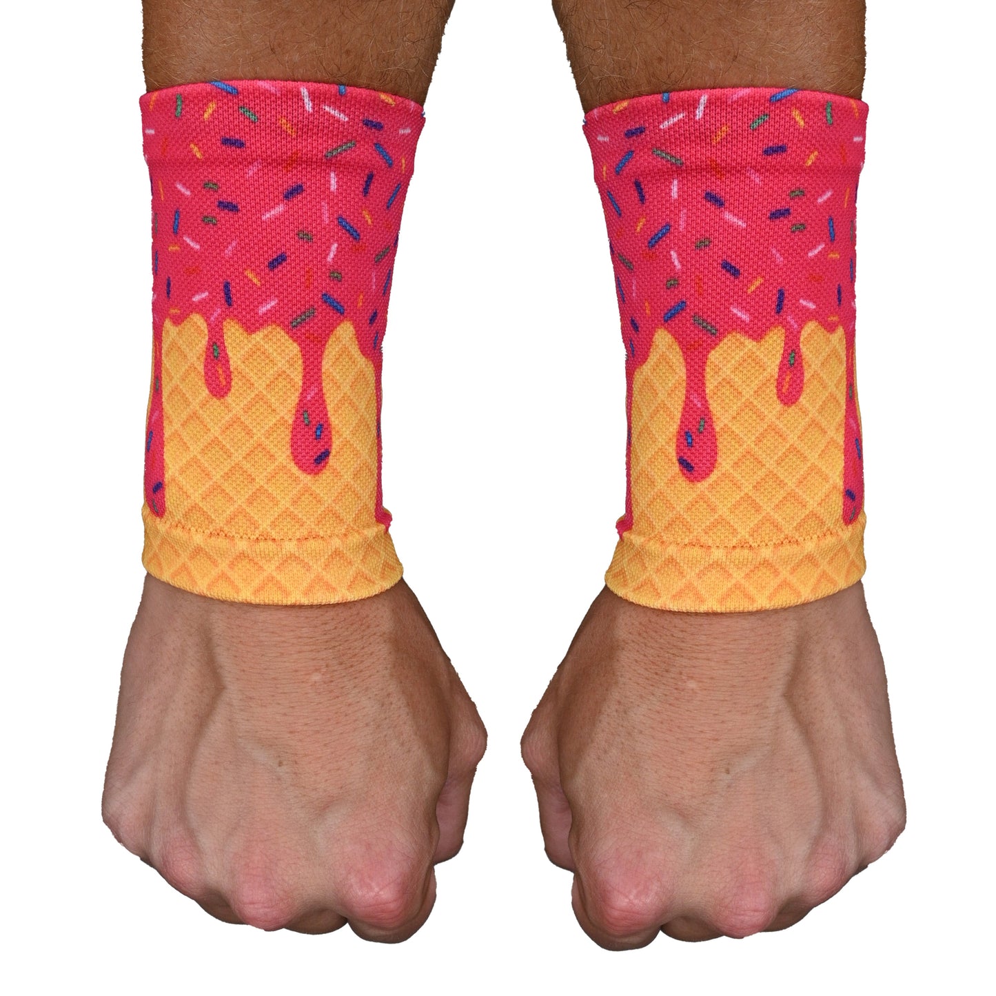 Pink Ice Cream Wrist Support Sleeves