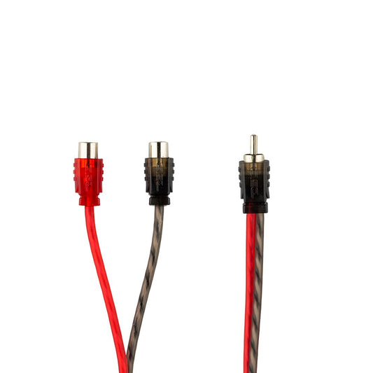 Level 1 RCA 100% Copper OFC Y Connector 1 MALE to 2 FEMALE