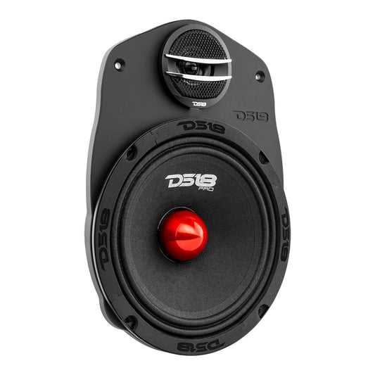 High Density ABS 6x9" 2- Way Speaker Adapter 1 X 6.5" Speaker and 1 x 1.38" Tweeter