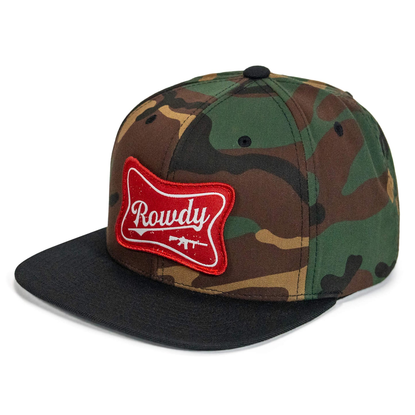 Rowdy Patch Flat Bill SnapBack Hat