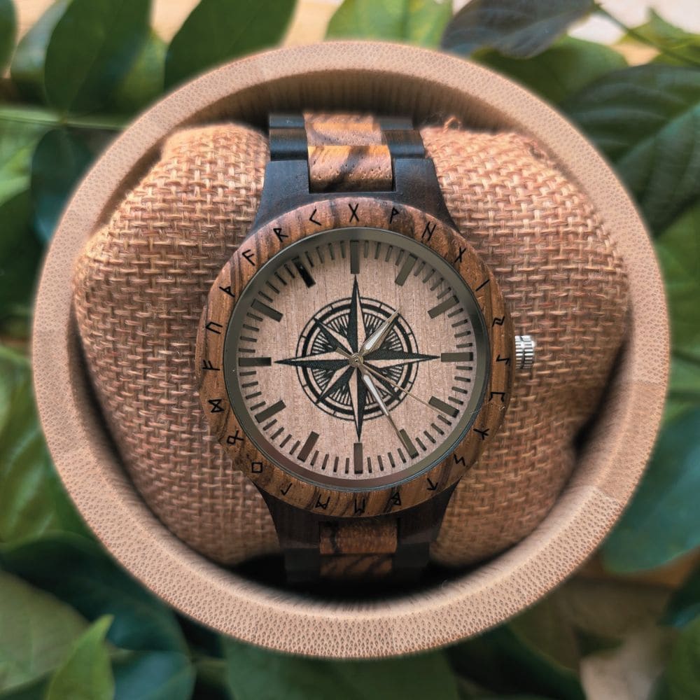 Personalized Handmade Wooden Compass Watch