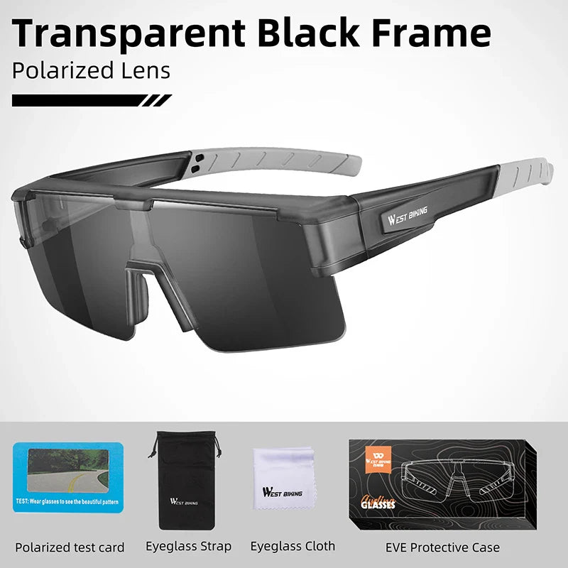 WEST BIKING Cycling Glasses Photochromic UV400 Protection