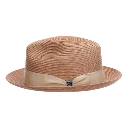 Stacy Adams Moore - Straw Fedora Hat