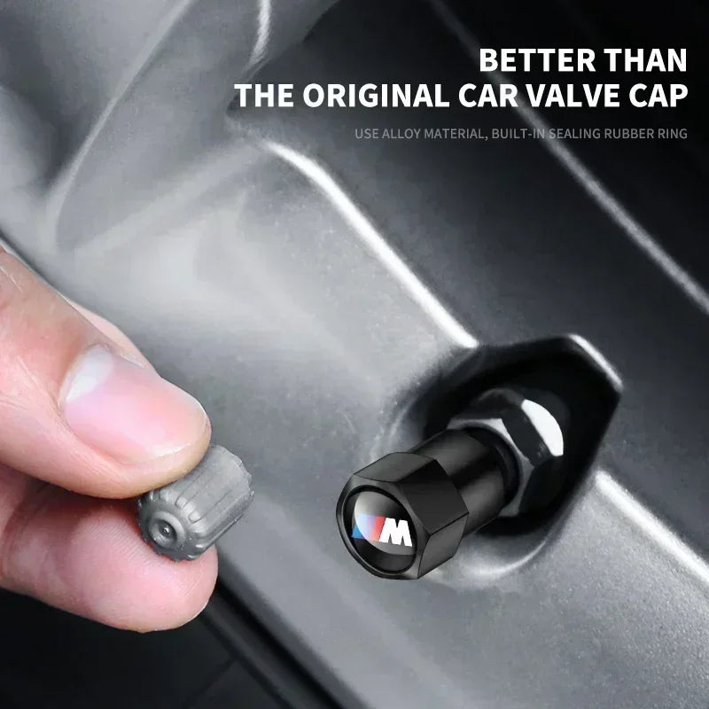 4PCS Aluminium Valve Stem Caps