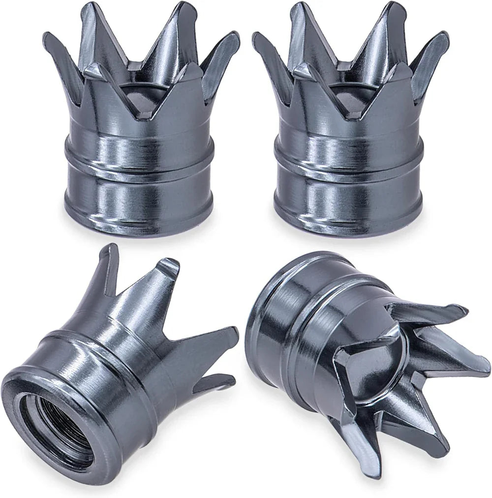4PCS Crown Valve Stem Caps