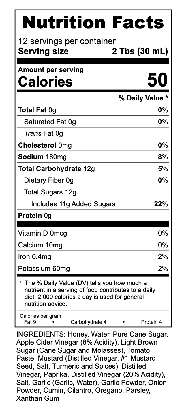 Honey Mustard BBQ Sauce