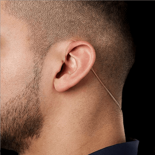 Dual Ear Invisible Series: The Ultimate Discrete Monitor Only IFB Earpiece-3.5mm(mini plug) Anchor/Broadcaster Earset