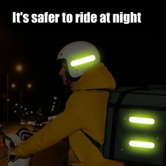 Helmet Warning Reflective Stickers Night Safety Driving