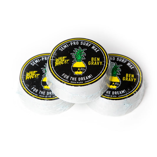 Wave Bandit x Ben Gravy Semi-Pro Surf Wax - Three (3) Pack