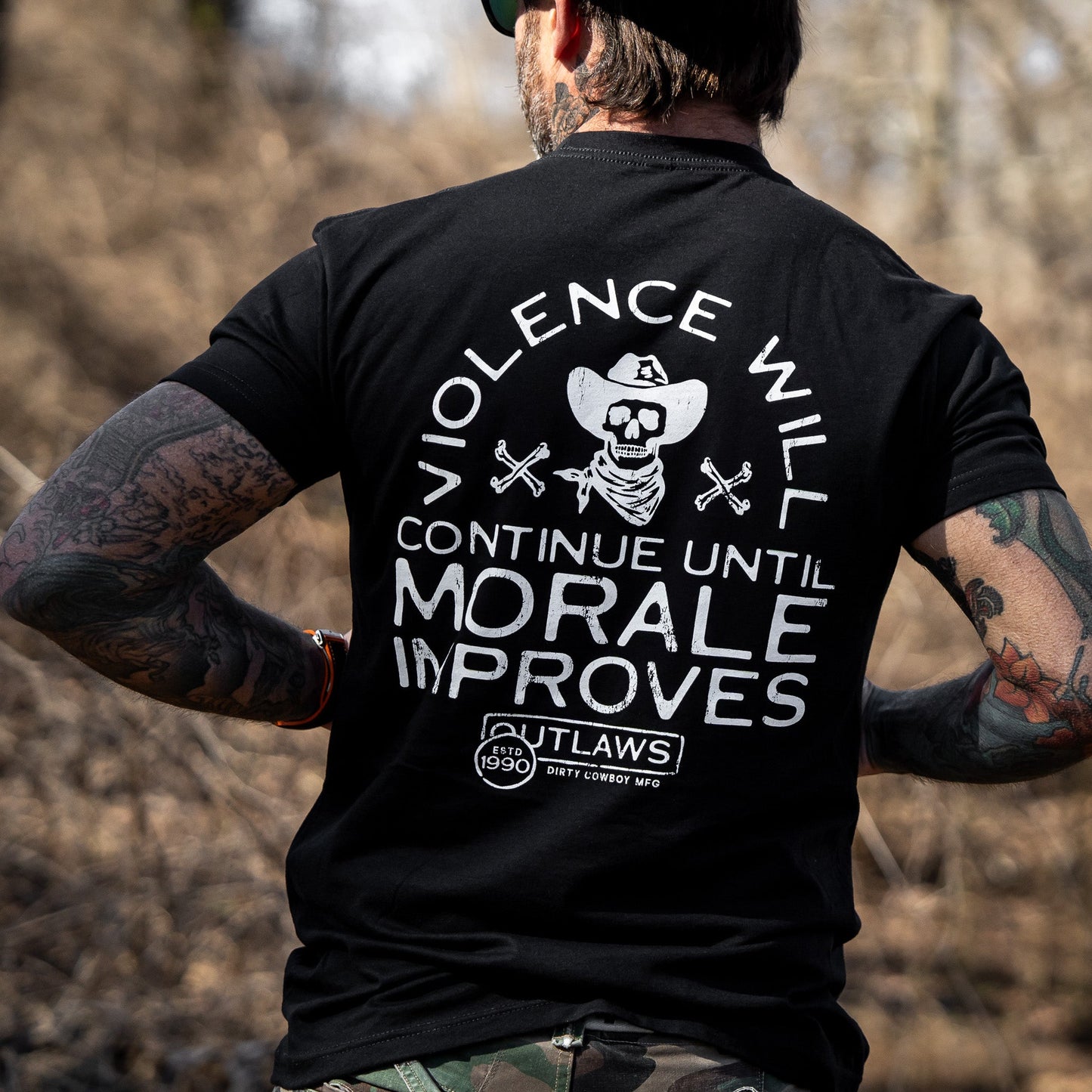 Violence Will Continue Until Morale Improves Men's T-Shirt