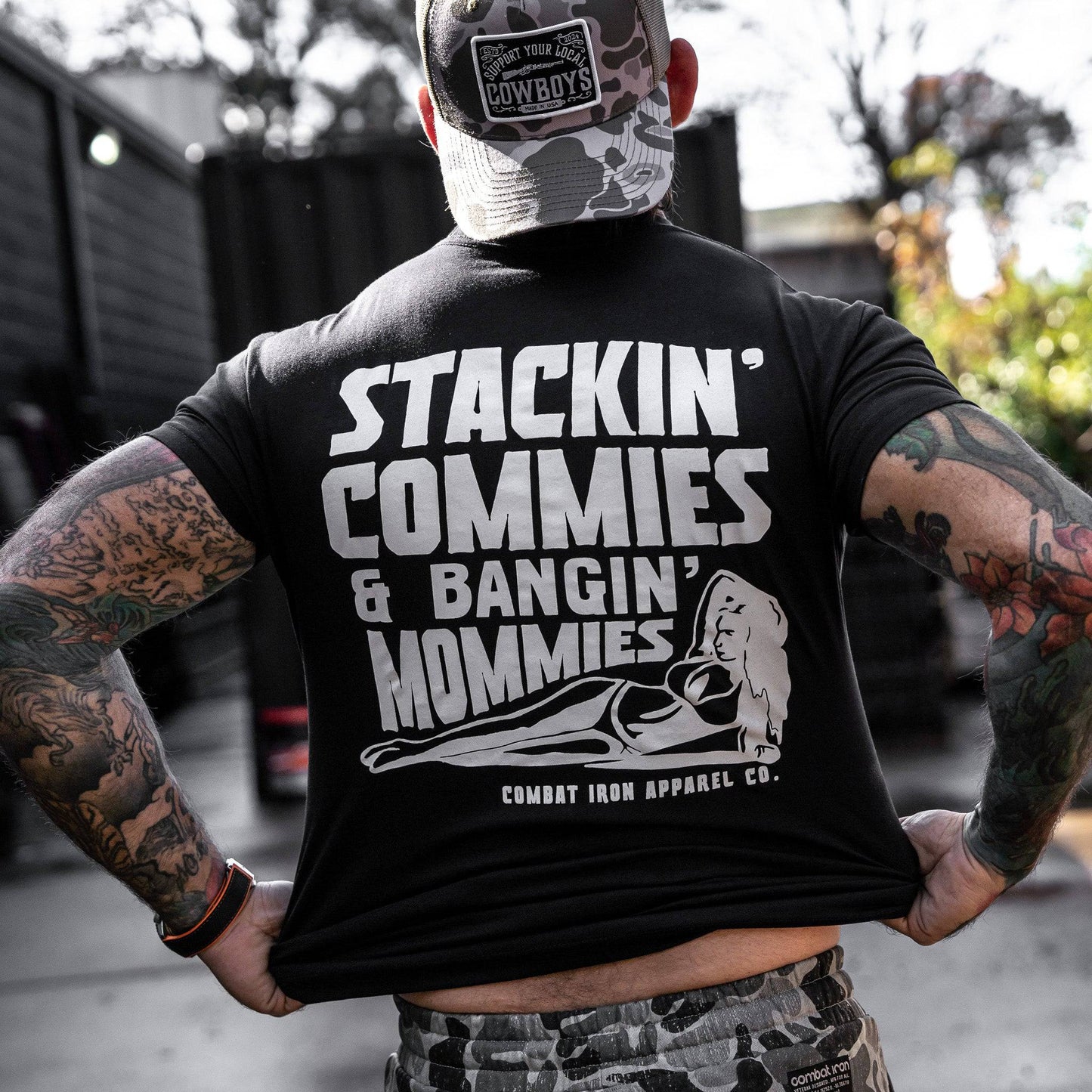 Stackin' Commies & Bangin' Mommies Men's T-Shirt