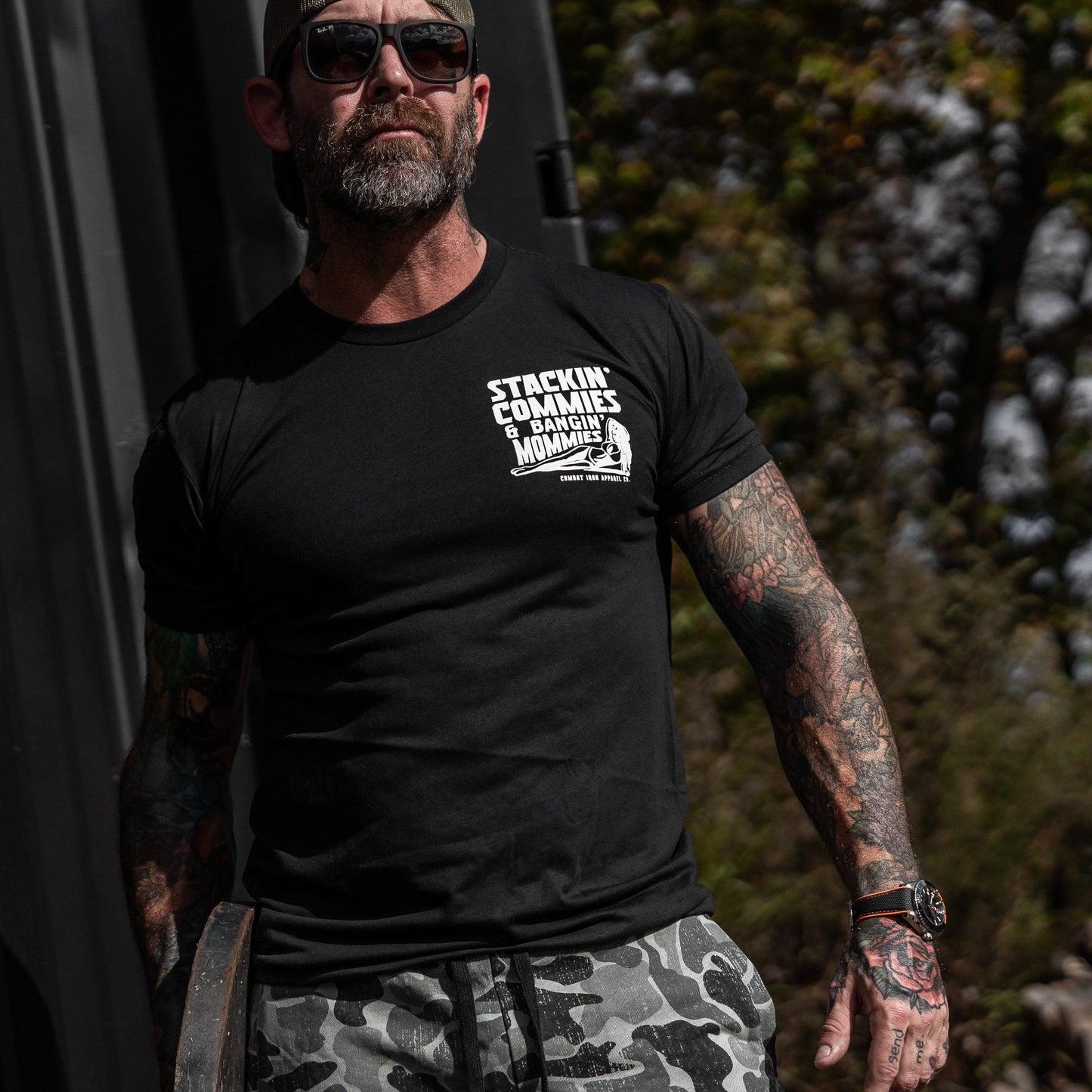 Stackin' Commies & Bangin' Mommies Men's T-Shirt