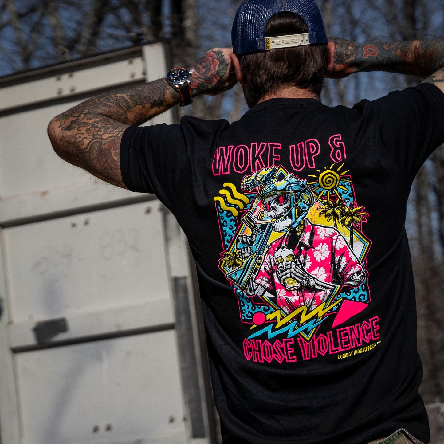 Woke Up & Chose Violence Men's T-Shirt