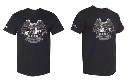 Black RC Eagle Wing Mens MotorcycleT-Shirt