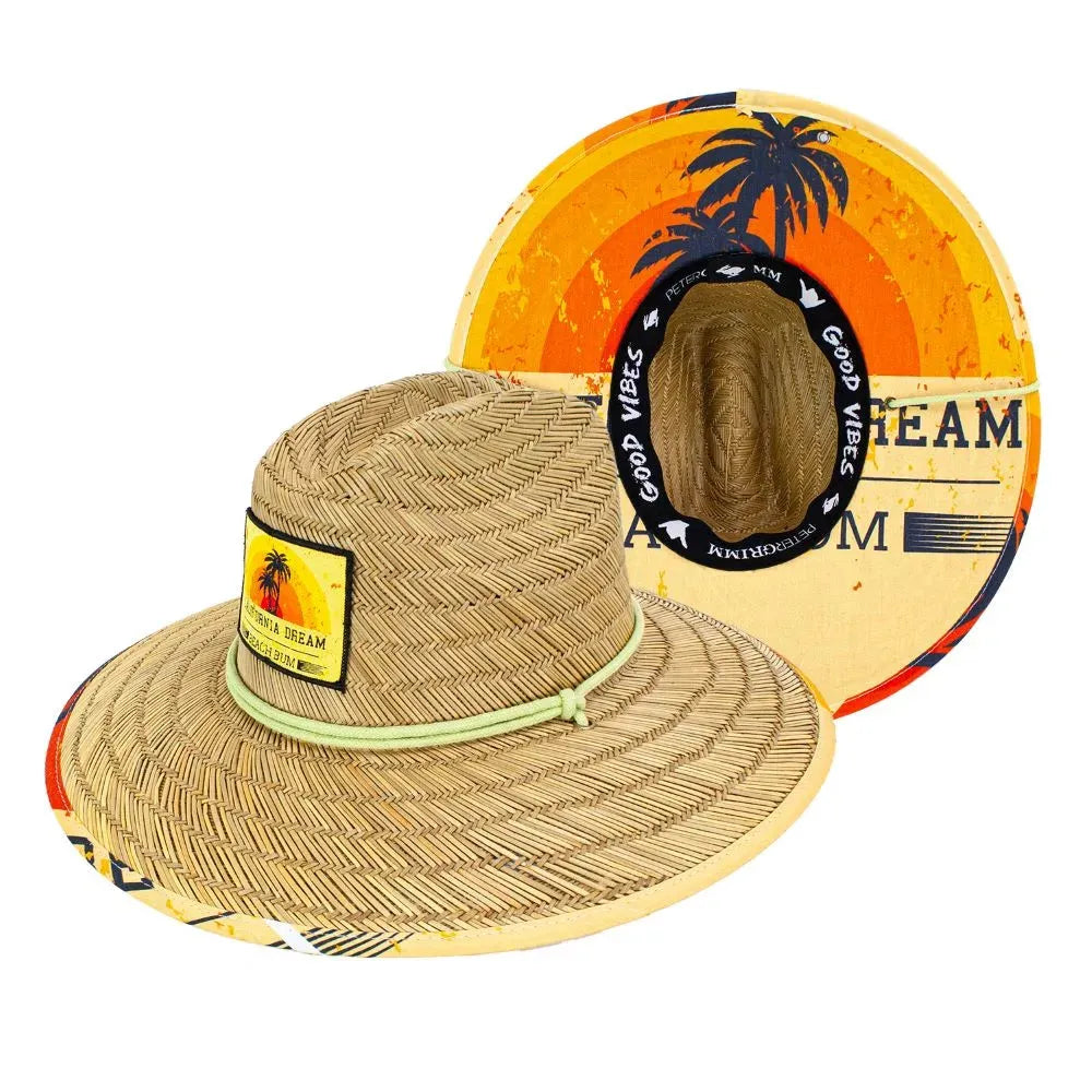 Peter Grimm Beach Bum - Rye Straw Lifeguard Hat